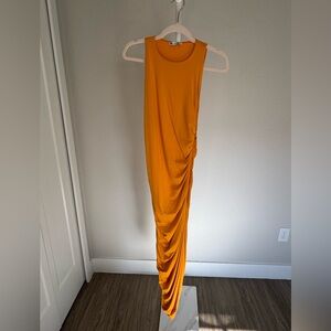 Zara Asymmetrical Orange Dress size L